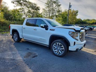 2025 GMC Sierra DENALI in White - Front Three-Quarter View - BidGoDrive Inventory