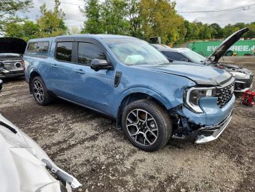 2025 Ford Maverick LARIAT in Gray - Front Three-Quarter View - BidGoDrive Inventory