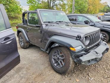 2026 Jeep Wrangler  in Gray - Front Three-Quarter View - BidGoDrive Inventory