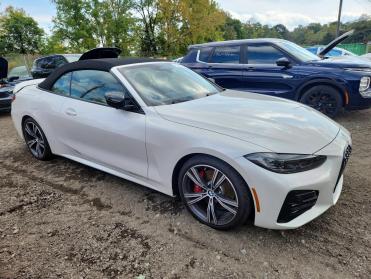 2024 BMW 430i  in White - Front Three-Quarter View - BidGoDrive Inventory