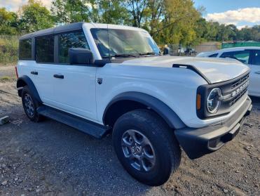 2026 Ford Bronco  in White - Front Three-Quarter View - BidGoDrive Inventory