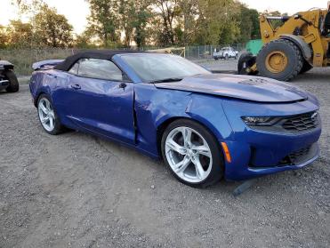 2023 Chevrolet Camaro lt1 in Blue - Front Three-Quarter View - BidGoDrive Inventory