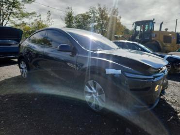 Salvage 2026 Tesla Model Y  - Gray SUV - Front Three-Quarter View