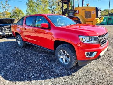 Salvage 2019 Chevrolet Colorado Z71 - Red PickUp - Front Three-Quarter View