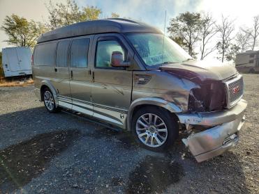 Salvage 2021 GMC Savana EXPLORER RX - Brown Recreational - Front Three-Quarter View