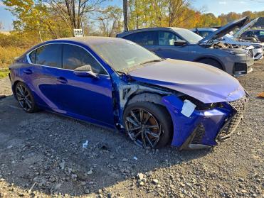 Salvage 2024 Lexus IS 350 F SPORT DESIGN - Blue NA - Front Three-Quarter View
