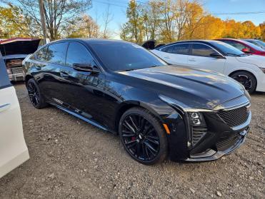 Salvage 2026 Cadillac Ct5-v  - Black Sedan - Front Three-Quarter View