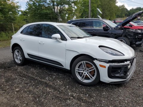 2023 Porsche Macan  in White - Front Three-Quarter View - BidGoDrive Inventory