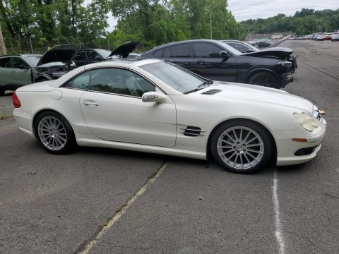 2004 Mercedes-benz SL 500R  in White - Front Three-Quarter View - BidGoDrive Inventory