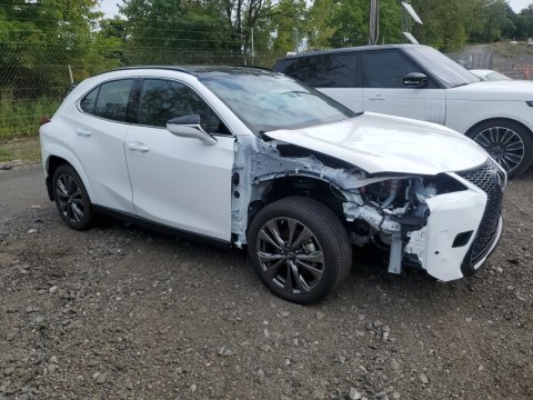 2025 Lexus UX 300H  in White - Front Three-Quarter View - BidGoDrive Inventory