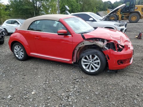 2015 Volkswagen Beetle TDI in Red - Front Three-Quarter View - BidGoDrive Inventory