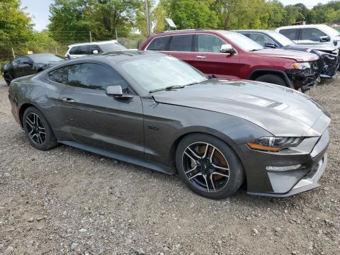 2019 Ford Mustang GT in Gray - Front Three-Quarter View - BidGoDrive Inventory