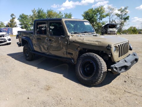 2020 Jeep Gladiator  in Brown - Front Three-Quarter View - BidGoDrive Inventory
