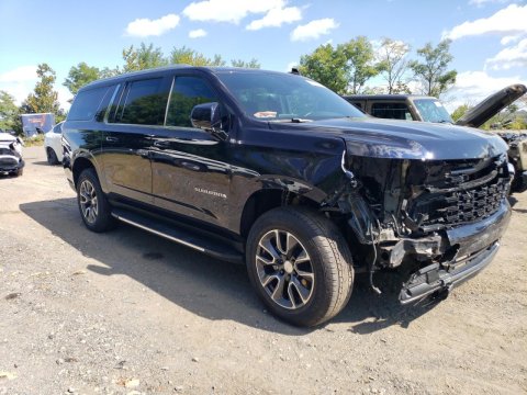 2024 Chevrolet Suburban  in Black - Front Three-Quarter View - BidGoDrive Inventory