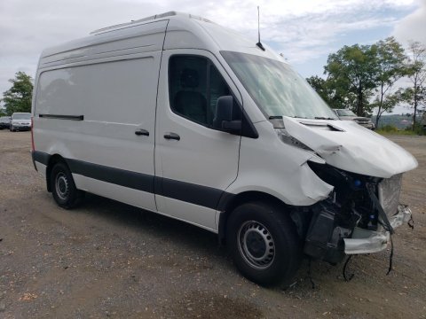 2024 Mercedes-benz Sprinter REFRIGERATOR VAN in White - Front Three-Quarter View - BidGoDrive Inventory