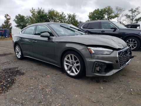 2024 Audi A5 PREMIUM PLUS 45 in Gray - Front Three-Quarter View - BidGoDrive Inventory