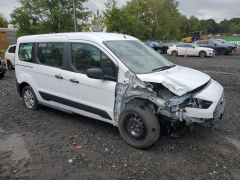 2023 Ford Transit Connect  in White - Front Three-Quarter View - BidGoDrive Inventory