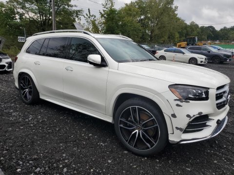 2022 Mercedes-benz GLS 450 4MATIC in White - Front Three-Quarter View - BidGoDrive Inventory