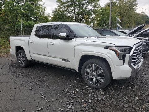 2022 Toyota Tundra CAPSTONE in White - Front Three-Quarter View - BidGoDrive Inventory