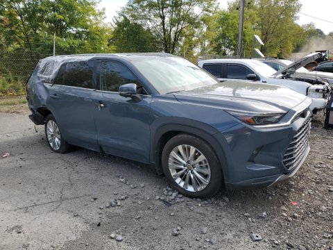 2024 Toyota Grand XLE in Blue - Front Three-Quarter View - BidGoDrive Inventory