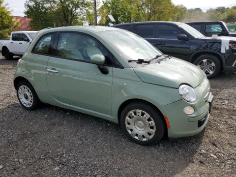 2013 Fiat 500 POP in Green - Front Three-Quarter View - BidGoDrive Inventory