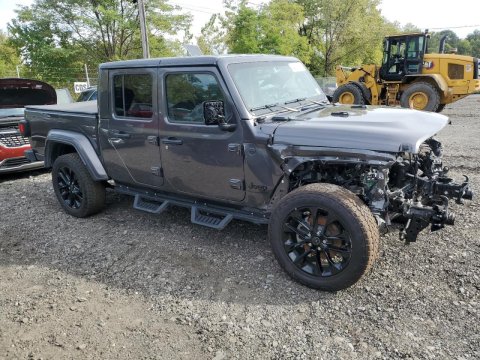 2025 Jeep Gladiator SPORT in Gray - Front Three-Quarter View - BidGoDrive Inventory