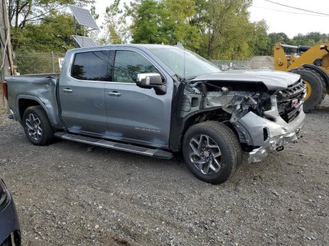 2025 GMC Sierra  in Gray - Front Three-Quarter View - BidGoDrive Inventory
