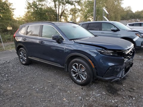 2025 Honda Cr-v SPORT-L in Blue - Front Three-Quarter View - BidGoDrive Inventory