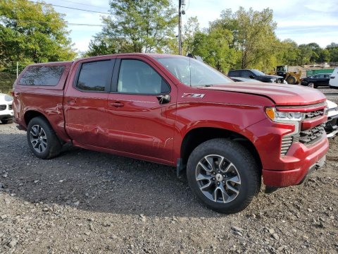 2024 Chevrolet Silverado RST in Burgundy - Front Three-Quarter View - BidGoDrive Inventory
