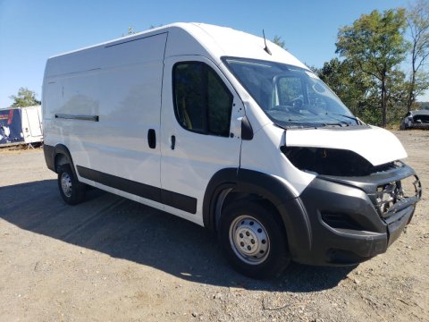 2023 RAM Promaster  in White - Front Three-Quarter View - BidGoDrive Inventory