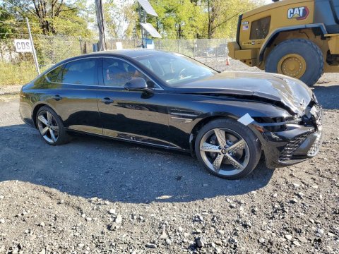 2025 Genesis G80  in Black - Front Three-Quarter View - BidGoDrive Inventory