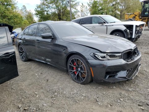 2023 BMW M5 COMPETITON in Gray - Front Three-Quarter View - BidGoDrive Inventory