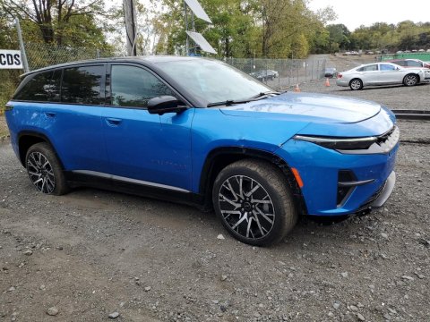 2025 Jeep Wagoneer S LIMITED in Blue - Front Three-Quarter View - BidGoDrive Inventory