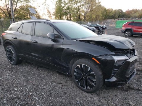 2024 Chevrolet Blazer RS in Black - Front Three-Quarter View - BidGoDrive Inventory