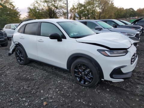 2025 Honda Hr-v  in White - Front Three-Quarter View - BidGoDrive Inventory