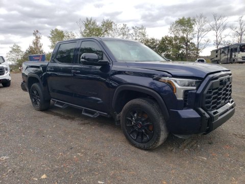 2024 Toyota Tundra LIMITED in Blue - Front Three-Quarter View - BidGoDrive Inventory