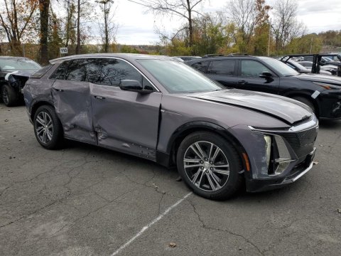2024 Cadillac Lyriq  in Green - Front Three-Quarter View - BidGoDrive Inventory