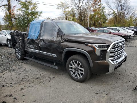 2025 Toyota Tundra CREWMAX PLATINUM in Brown - Front Three-Quarter View - BidGoDrive Inventory