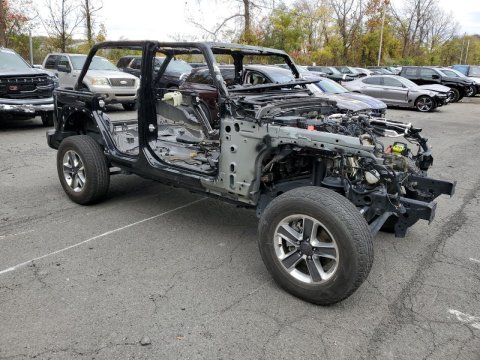 2024 Jeep Wrangler RUBICON 4XE in Black - Front Three-Quarter View - BidGoDrive Inventory