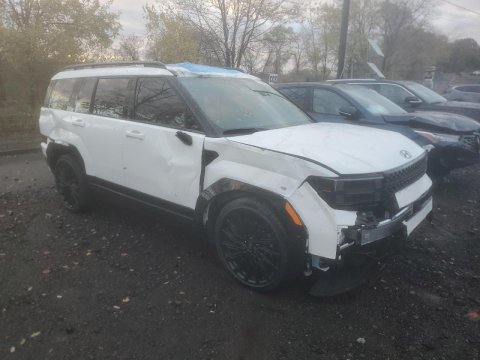 2025 Hyundai Santa fe CALLIGRAPHY in White - Front Three-Quarter View - BidGoDrive Inventory