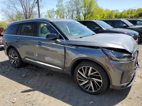 2025 Lincoln Aviator RESERVE in Gray - Front Three-Quarter View - BidGoDrive Inventory