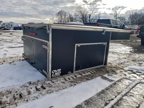2022 OVRLND CAMPERS  in Black - Front Three-Quarter View - BidGoDrive Inventory