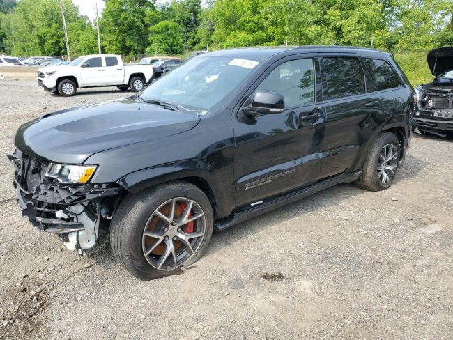 Salvage 2021 Jeep Grand Cherokee Trackhawk in Black
