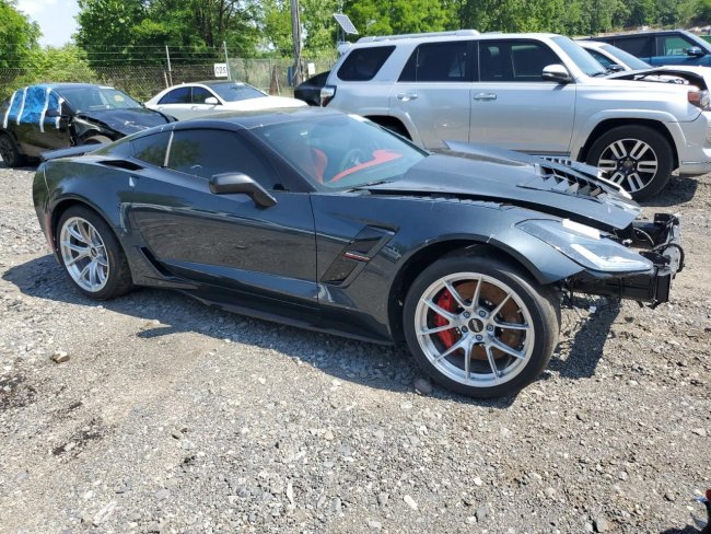 Salvage 2019 Chevrolet Corvette Grand Sport 2lt in Gray