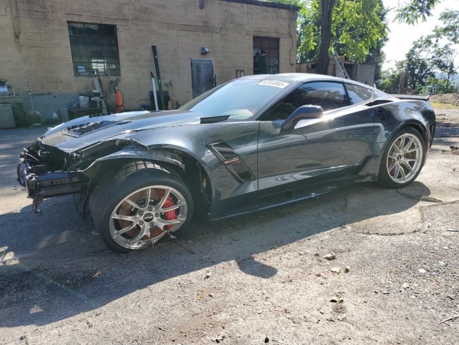 Salvage 2019 Chevrolet Corvette Grand Sport 2lt in Gray