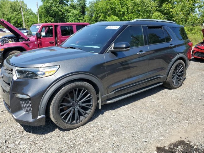 Salvage 2020 Ford Explorer Platinum in Gray