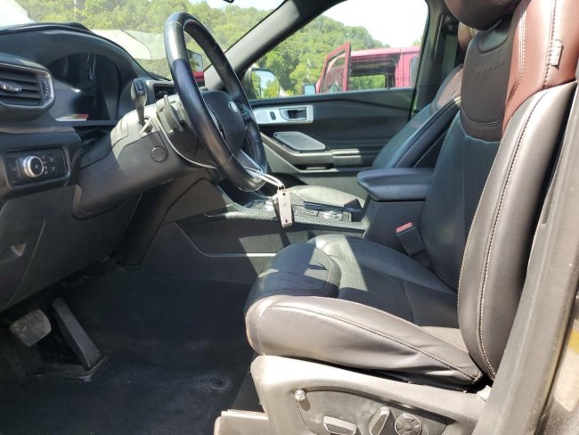 Salvage 2020 Ford Explorer Platinum in Gray