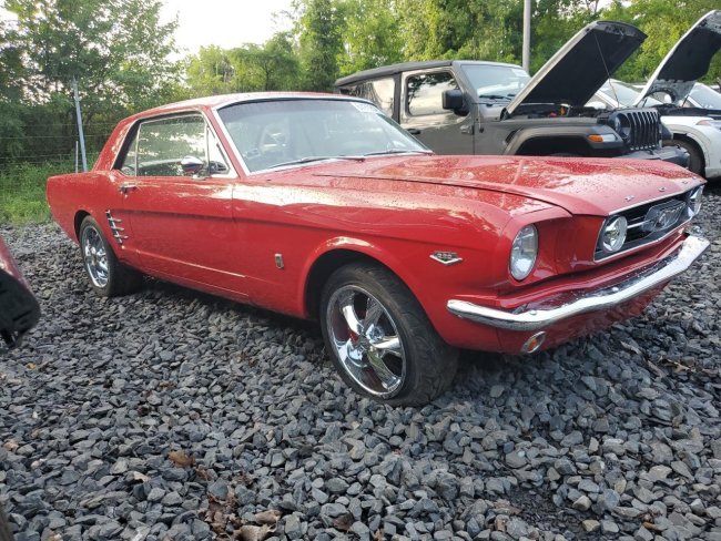 Salvage 1966 Ford Mustang  in Red