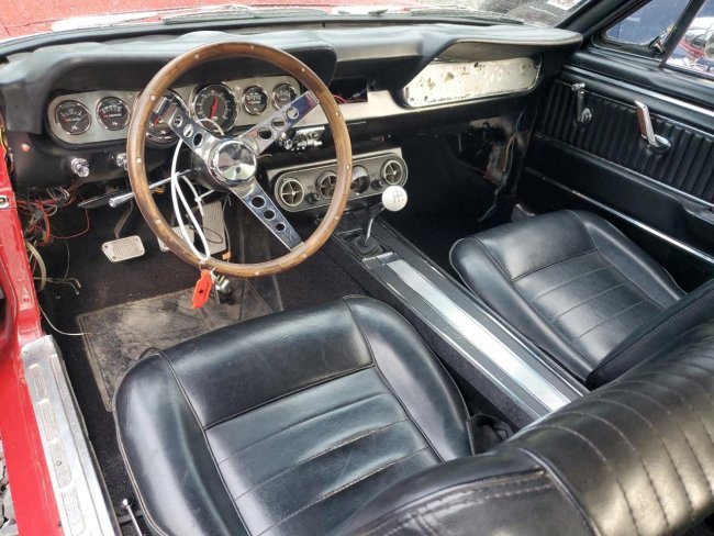 Salvage 1966 Ford Mustang  in Red