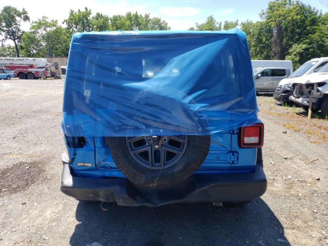 Salvage 2024 Jeep Wrangler Rhd in Blue